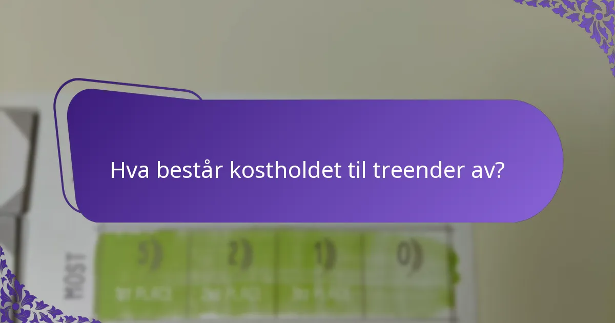 Hvilken type habitat foretrekker treender?