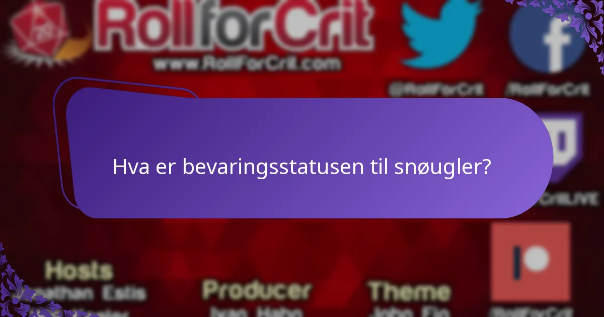 Hvor lever snøugler?