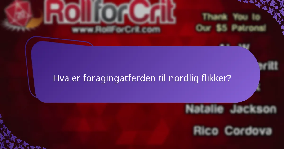 Hvilken type habitat foretrekker nordlig flikker?