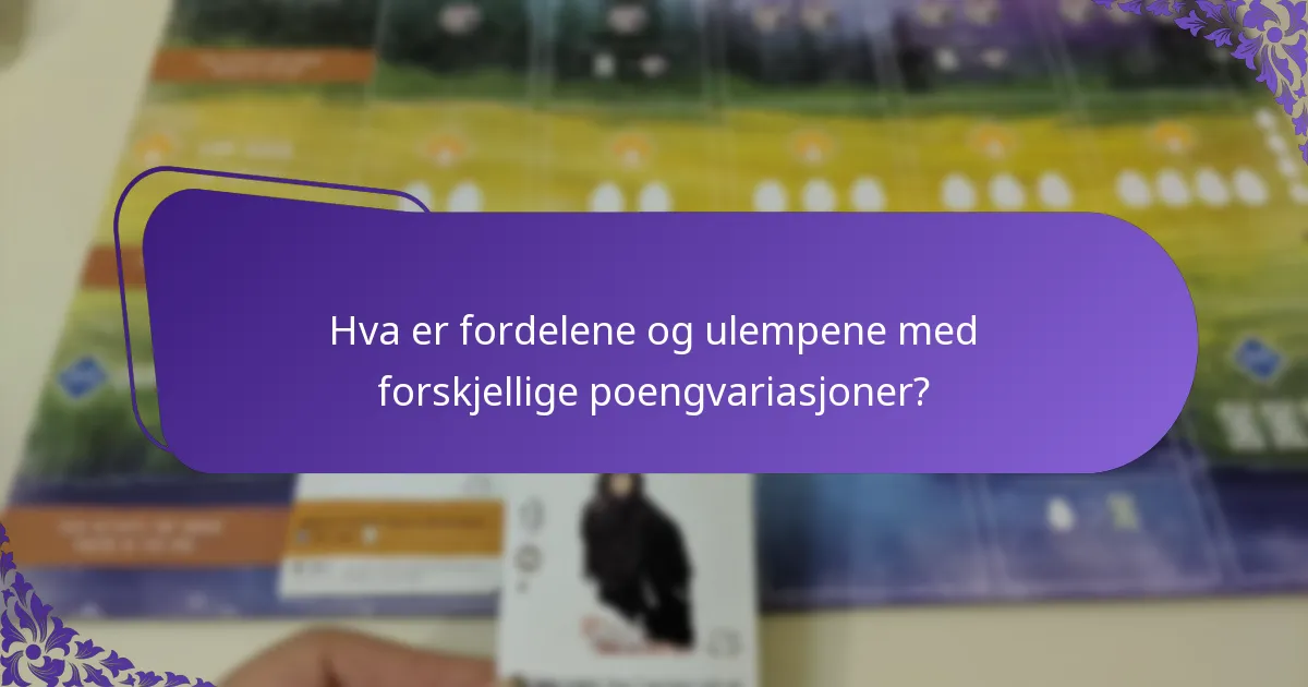 Hva er poengsystemene som brukes i konkurransespill?