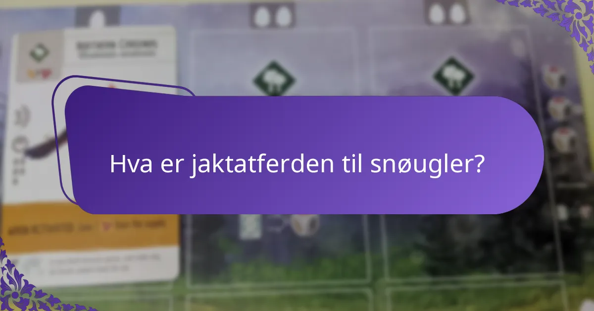Hva spiser snøugler?
