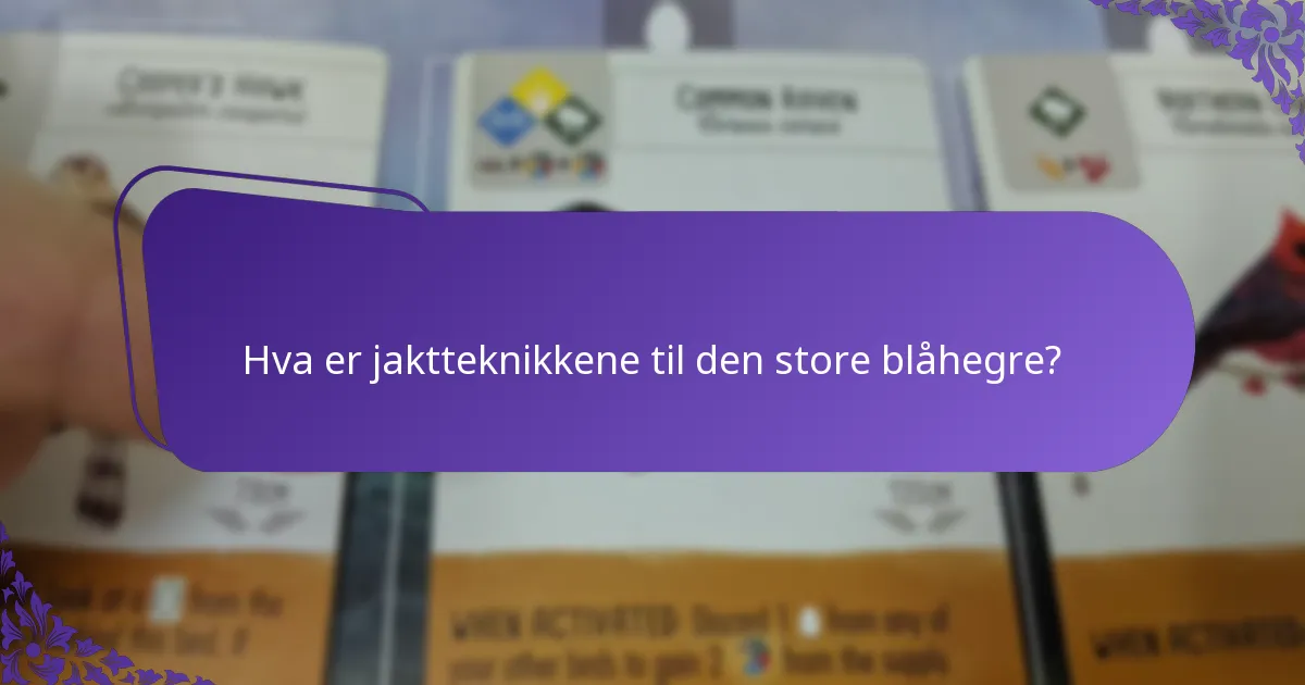 Hvordan hekker den store blåhegre?