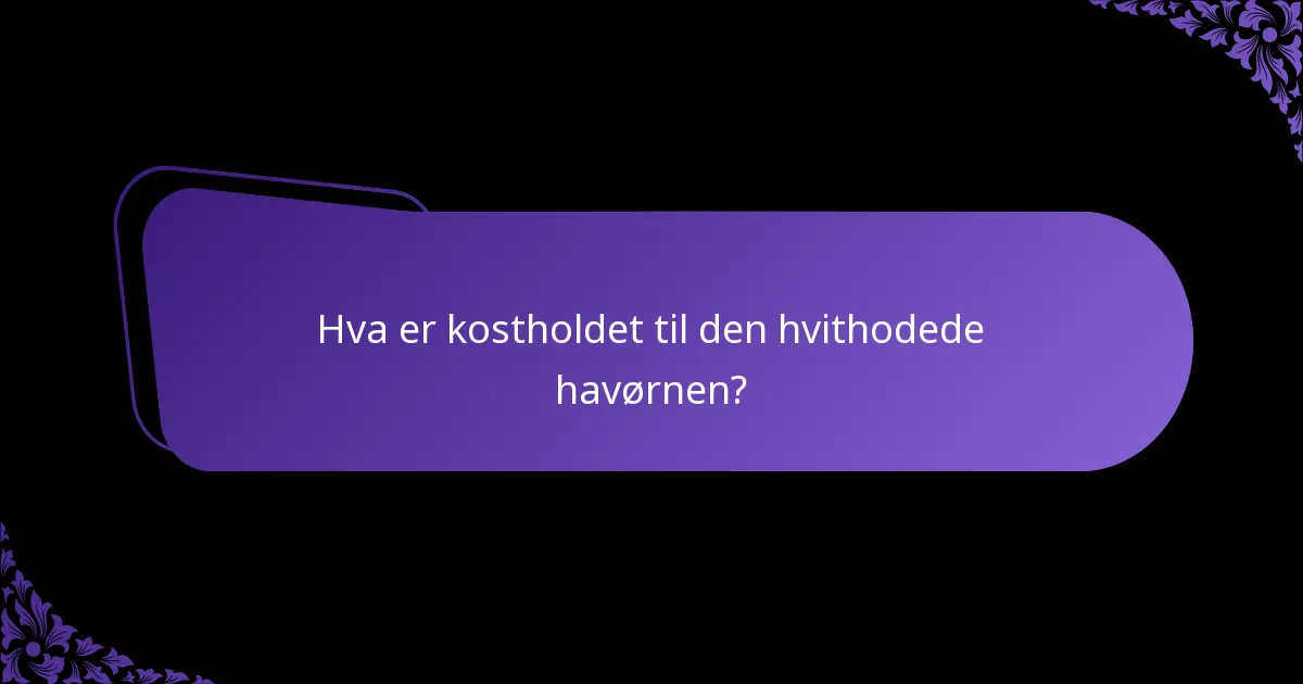 Hva er bevaringsstatusen og truslene mot hvithodede havørner?