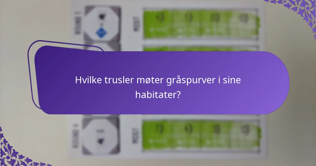 Hvordan påvirker sosiale atferder gråspurvepopulasjoner?