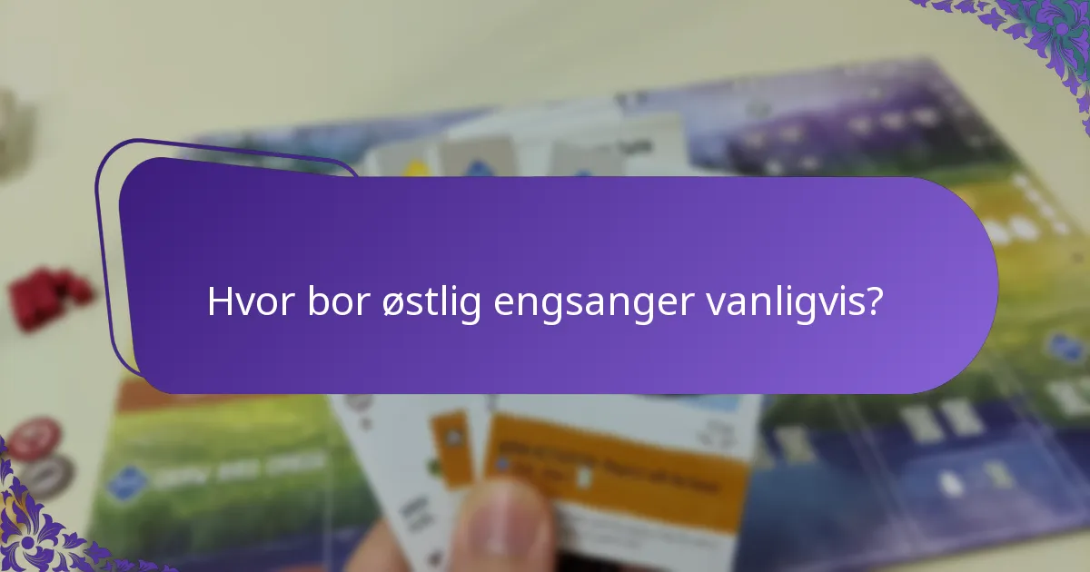 Hva er bevaringsstatusen og truslene mot østlig engsanger?