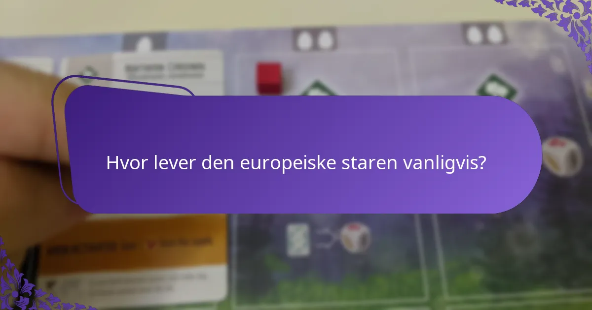 Hva er de økologiske konsekvensene av den europeiske staren?