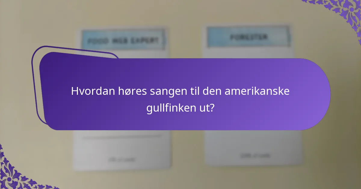 Hvordan kan du tiltrekke amerikanske gullfinker til hagen din?