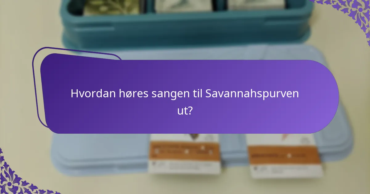 Hvilke trusler møter Savannahspurver i sitt habitat?